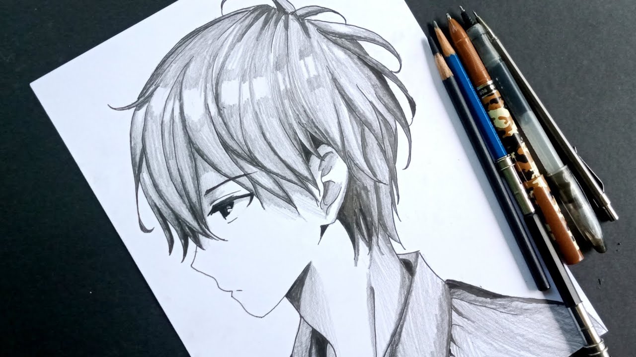 Featured image of post Anime Boy Anime Side Face Drawing