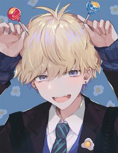 Featured image of post Anime Boy Blonde Hair Cute