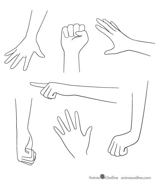 Featured image of post Anime Hands Drawing Base