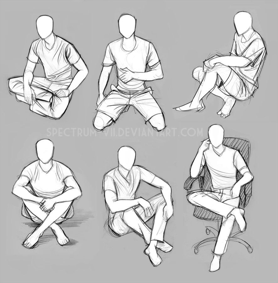 Featured image of post Anime Male Sitting Poses Drawing