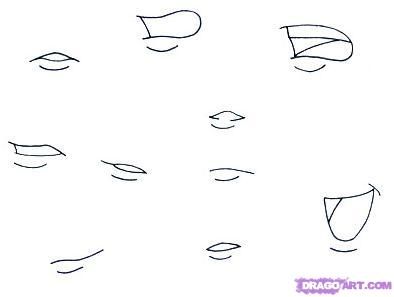 Featured image of post Anime Mouth Drawing Step By Step