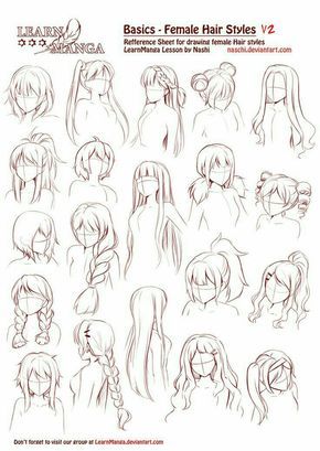 Featured image of post Hair Drawing Reference Female Anime