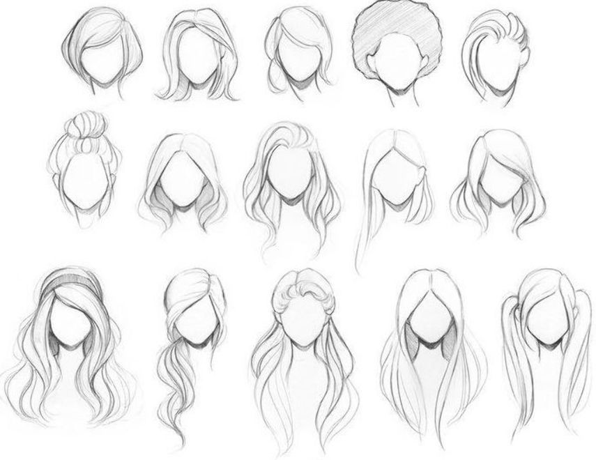 Featured image of post Hair Drawing Reference Female Easy