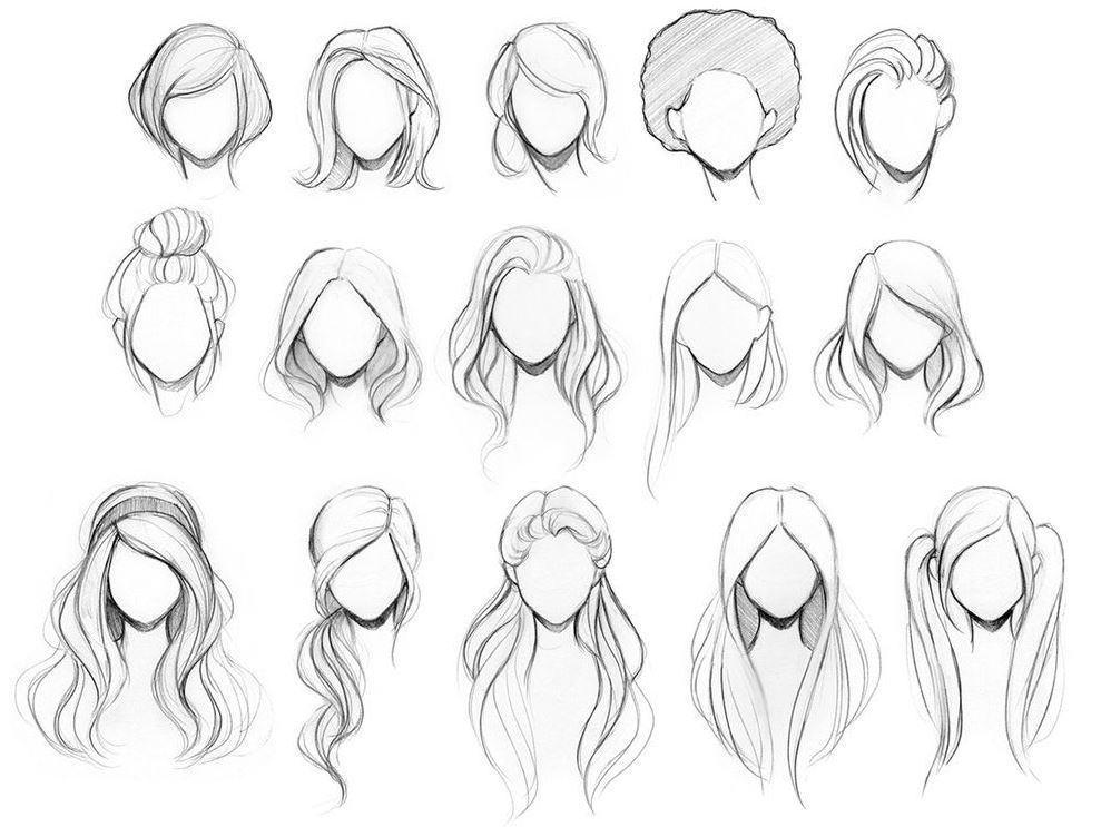 Featured image of post Hair Drawing Reference Female