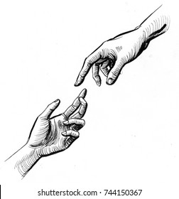 Featured image of post Hands Reaching Out Drawing