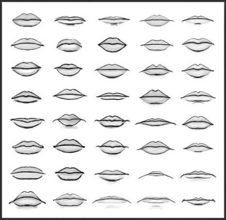 Featured image of post Lip Drawing Reference Easy