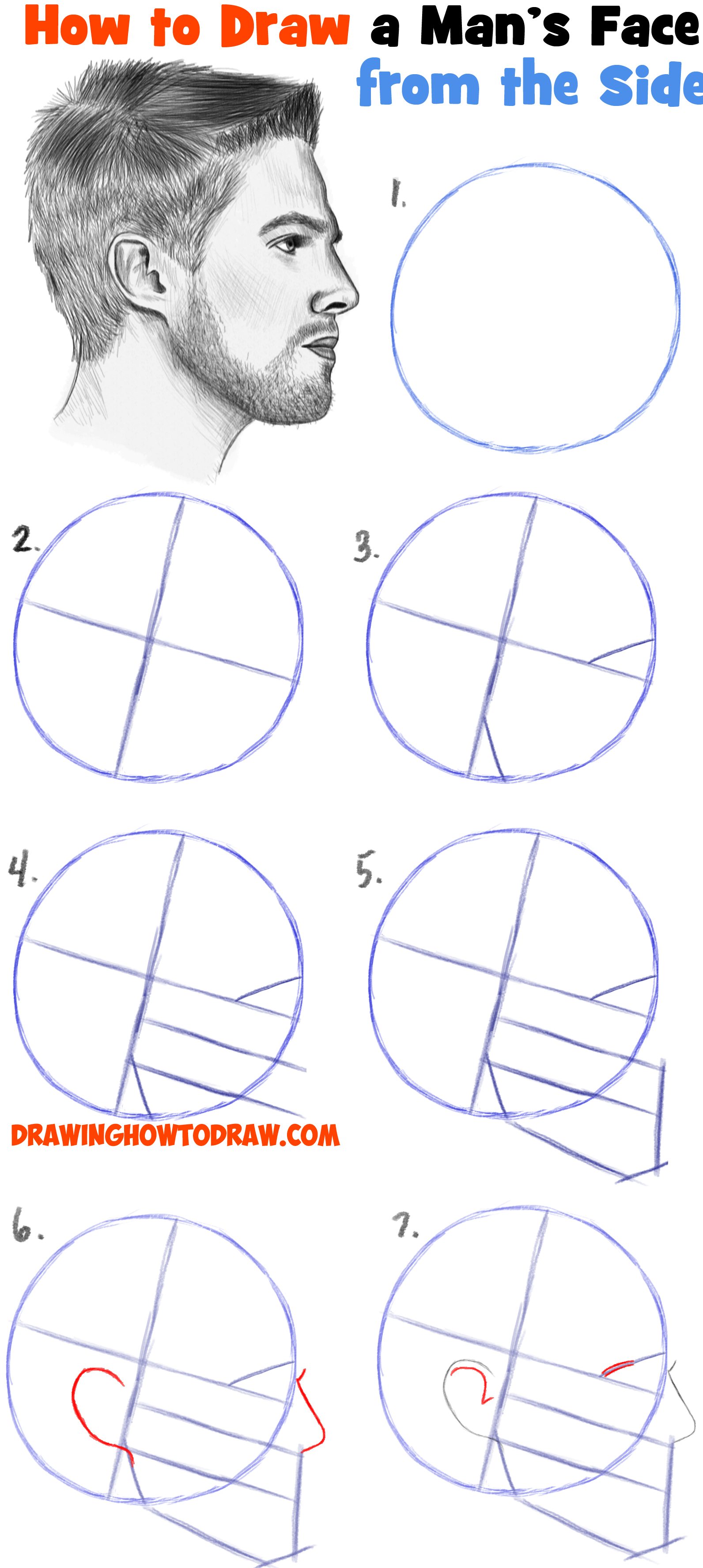 Featured image of post Male Side Profile Drawing