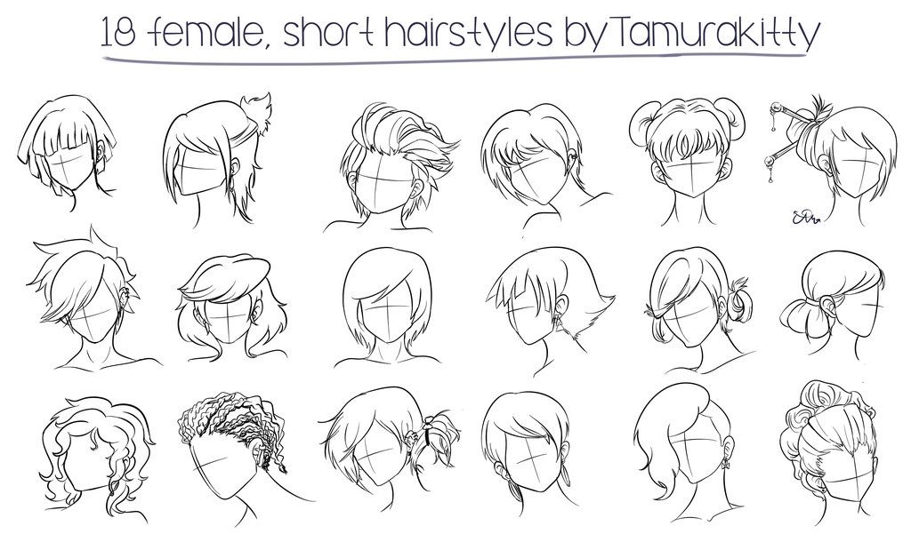 Featured image of post Short Female Hairstyles Drawing Reference