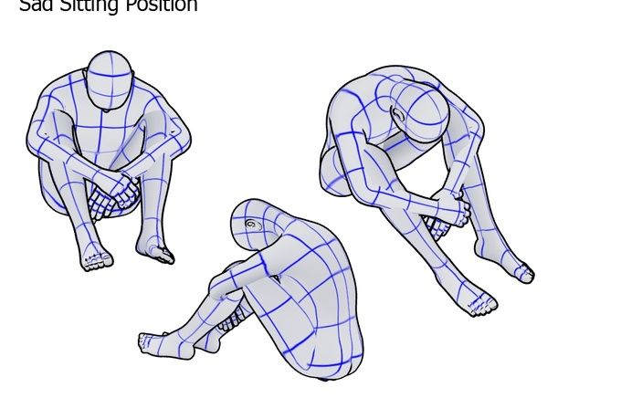 Featured image of post Sitting Pose Reference Sad