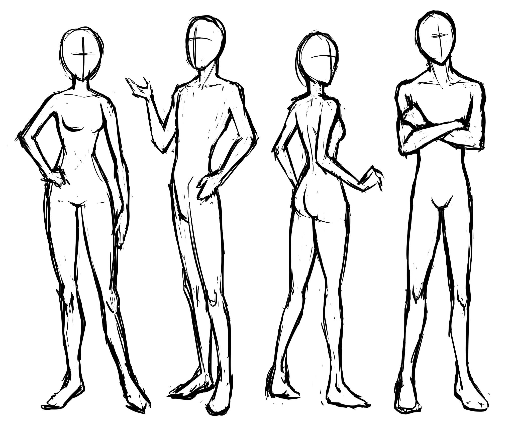 Featured image of post Standing Pose Anime Body Outline