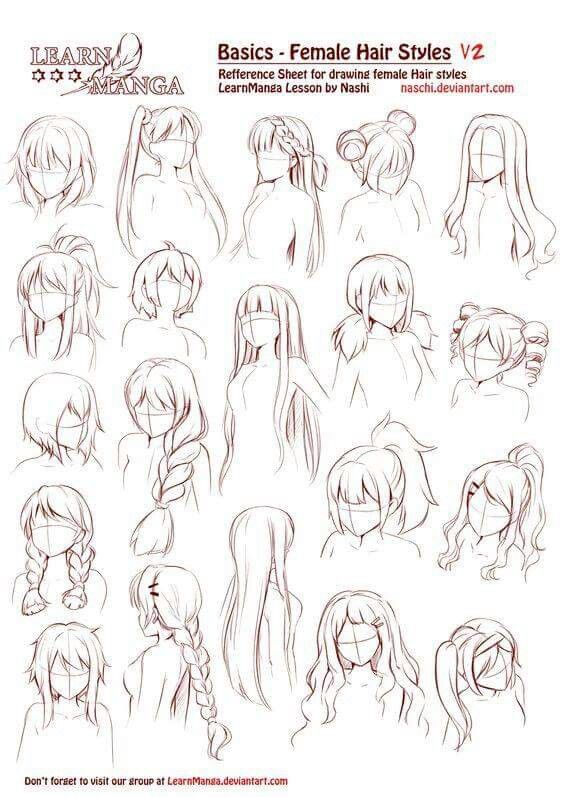 Featured image of post Styles Hair Drawing Reference Female